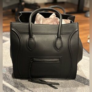 Celine Phantom Black on Black tote. GUC & clean inside. Phoebe era